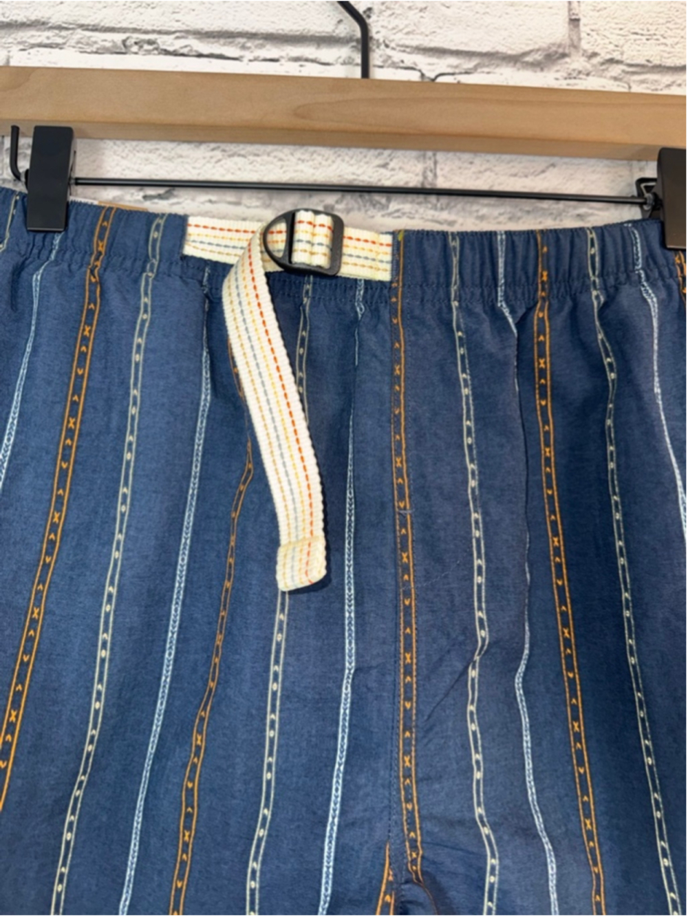 Men's Prana Shorts size XS Indio Heritage Shorts Aztec Print Blue 5' Inseam - Picture 6 of 14